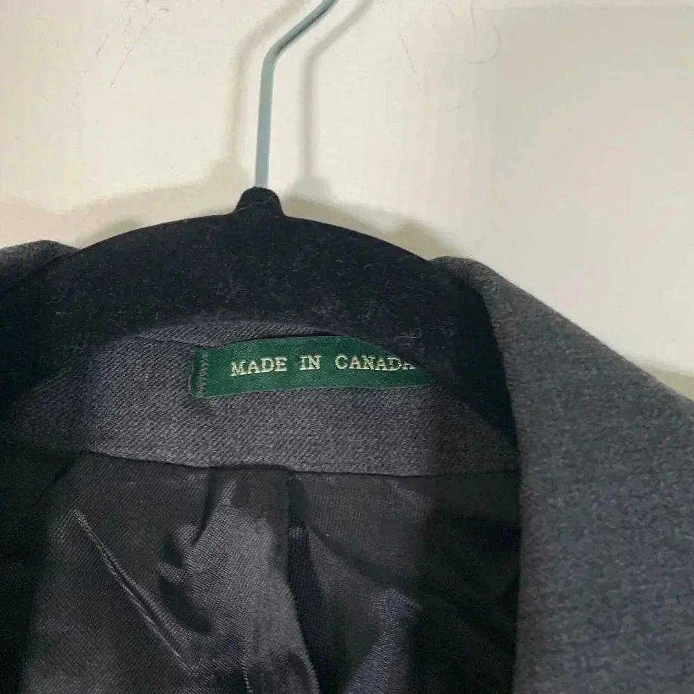 Lauren Ralph Lauren Men’s 37R L30 A24 100% Grey Wool Suit Jacket Pockets